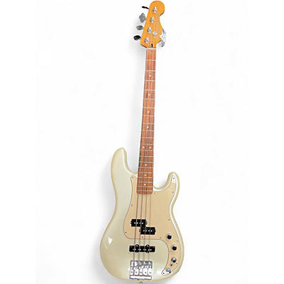 Used Fender Player Plus Active Precision Bass Olympic Pearl Electric Bass Guitar