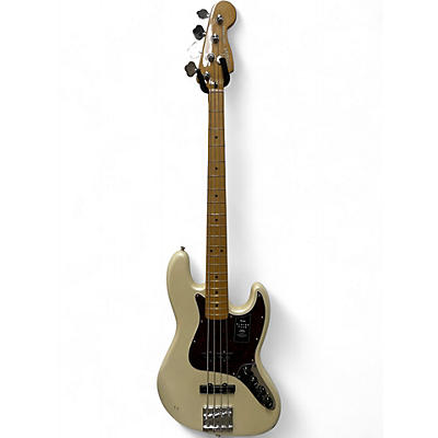 Used Fender Player Plus Jass Bass Olympic Pearl Electric Bass Guitar