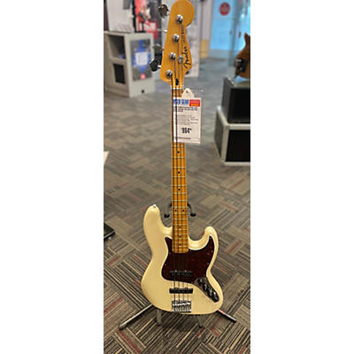 Fender Used Fender Player Plus Jass Bass Vintage Yellow Electric Bass Guitar