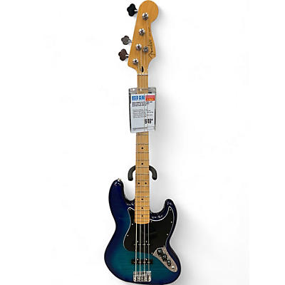 Fender Used Fender Player Plus Jazz Bass Plus Top Blue Burst Electric Bass Guitar