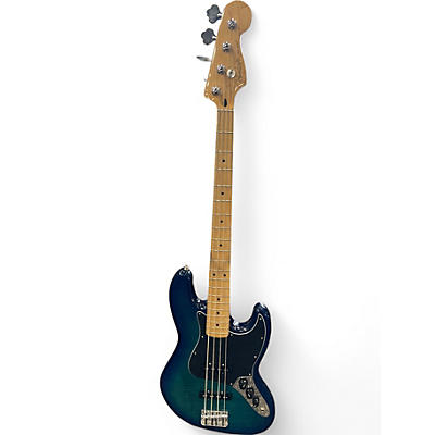 Used Fender Player Plus Jazz Bass Plus Top Blue Burst Electric Bass Guitar