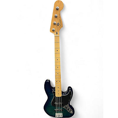 Used Fender Player Plus Jazz Bass Plus Top Blue Burst Electric Bass Guitar