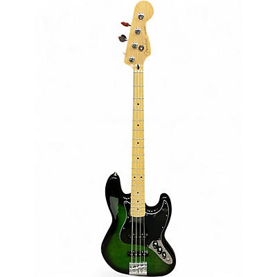 Used Fender Player Plus Jazz Bass Plus Top Trans Green Electric Bass Guitar