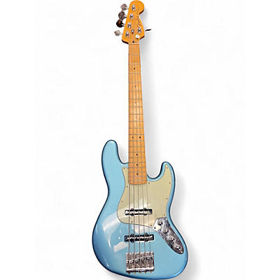 Used Fender Player Plus Jazz Bass V Blue Electric Bass Guitar