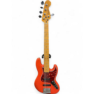 Used Fender Player Plus Jazz Bass V Fiesta Red Electric Bass Guitar