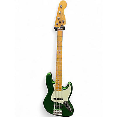 Used Fender Player Plus Jazz Bass V Green Electric Bass Guitar