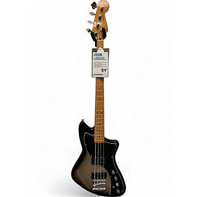 Used Fender Player Plus Meteora Bass Black and Silver Electric Bass Guitar