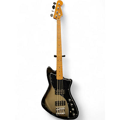 Used Fender Player Plus Meteora Bass Black and Silver Electric Bass Guitar