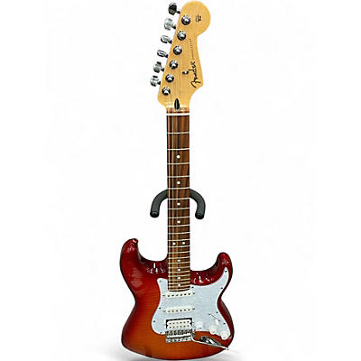 Used Fender Player Plus Stratocaster AGED CHERRY BURST Solid Body Electric Guitar