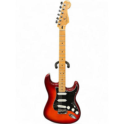 Used Fender Player Plus Stratocaster Candy Red Burst Solid Body Electric Guitar