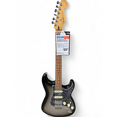 Used Fender Player Plus Stratocaster HSS Black and Silver Solid Body Electric Guitar