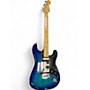 Used Fender Player Plus Stratocaster HSS Blue Burst Solid Body Electric Guitar Blue Burst