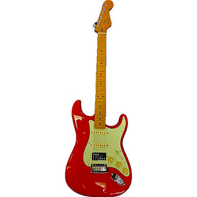 Fender Used Fender Player Plus Stratocaster HSS Roasted Maple Neck Fiesta Red Solid Body Electric Guitar