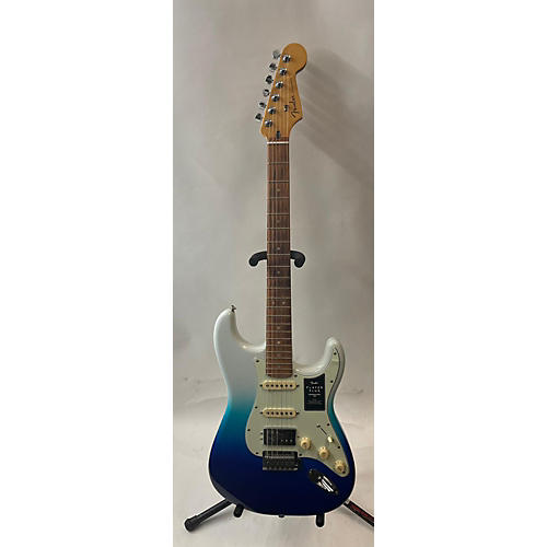 Fender Used Fender Player Plus Stratocaster HSS WHITE AND BLUE Solid Body Electric Guitar WHITE AND BLUE