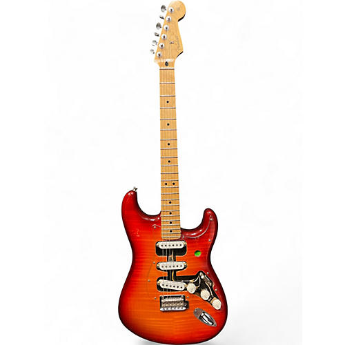 Used Fender Player Plus Stratocaster Plus Top Cherry Sunburst Solid Body Electric Guitar Cherry Sunburst