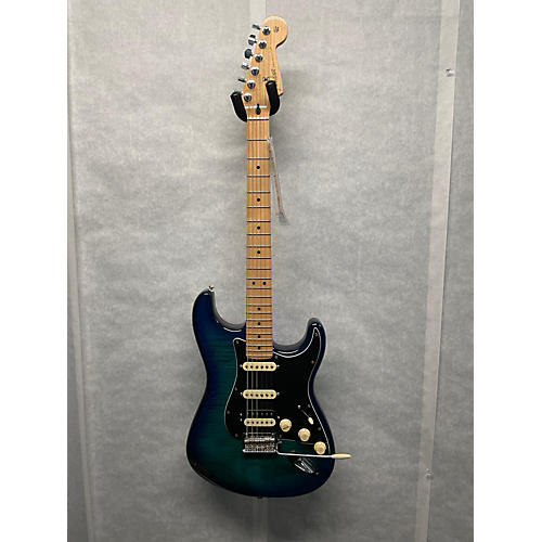 Fender Used Fender Player Plus Stratocaster Plus Top HSS Blue Burst Solid Body Electric Guitar Blue Burst