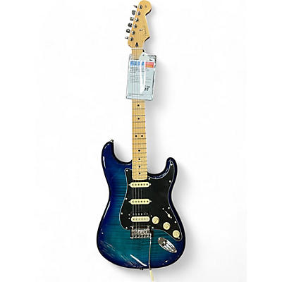 Fender Used Fender Player Plus Stratocaster Plus Top HSS Blue Burst Solid Body Electric Guitar