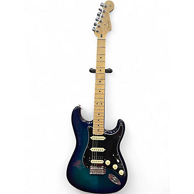 Used Fender Player Plus Stratocaster Plus Top HSS Blue Burst Solid Body Electric Guitar
