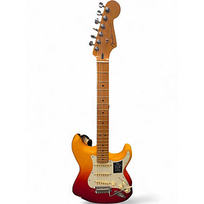 Used Fender Player Plus Stratocaster Tequila Sunrise Solid Body Electric Guitar