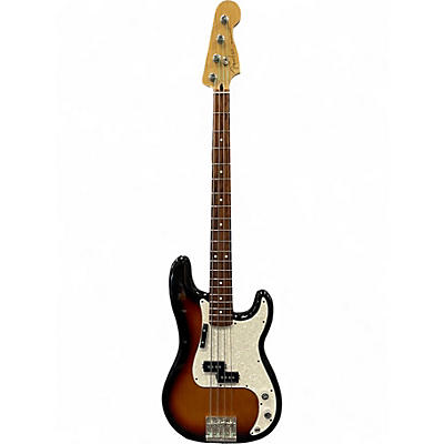 Used Fender Player Precision Bass 3 Color Sunburst Electric Bass Guitar