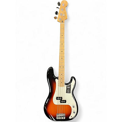 Used Fender Player Precision Bass 3 Tone Sunburst Electric Bass Guitar