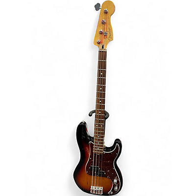 Used Fender Player Precision Bass 3 Tone Sunburst Electric Bass Guitar