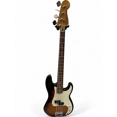 Used Fender Player Precision Bass 3 Tone Sunburst Electric Bass Guitar