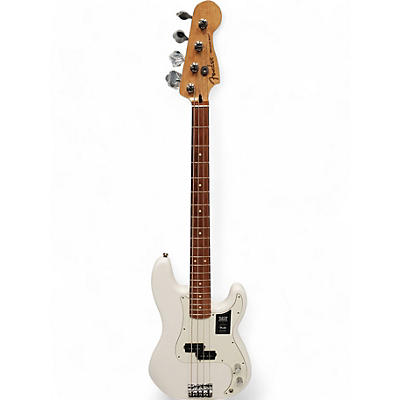 Used Fender Player Precision Bass Alpine White Electric Bass Guitar