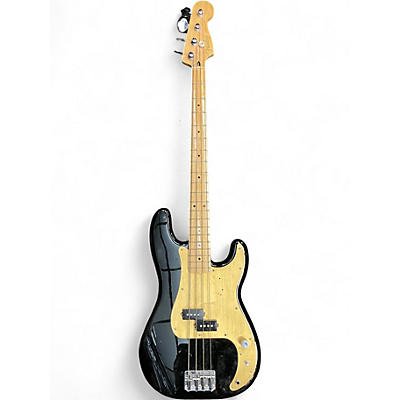 Used Fender Player Precision Bass Black Electric Bass Guitar