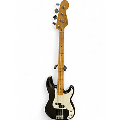 Used Fender Player Precision Bass Black Electric Bass Guitar