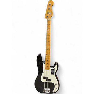 Used Fender Player Precision Bass Black and White Electric Bass Guitar