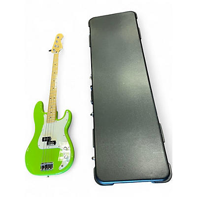 Used Fender Player Precision Bass ELECTRON GREEN Electric Bass Guitar