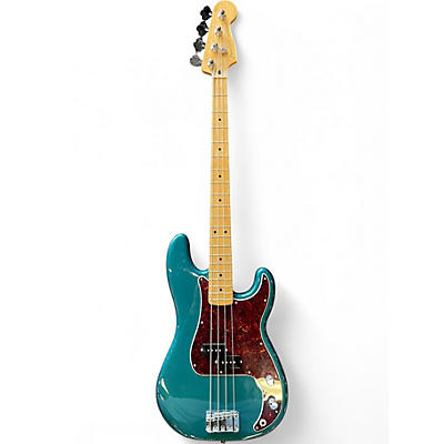 Used Fender Player Precision Bass Ocean Turquoise Electric Bass Guitar