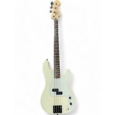 Used Fender Player Precision Bass White Electric Bass Guitar