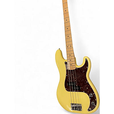Used Fender Player Precision Bass hialeah yellow Electric Bass Guitar