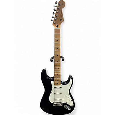 Used Fender Player Stratocaster Black Solid Body Electric Guitar