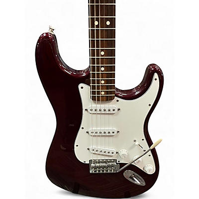 Used Fender Player Stratocaster Burgundy Solid Body Electric Guitar