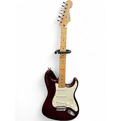 Used Fender Player Stratocaster Burgundy Solid Body Electric Guitar