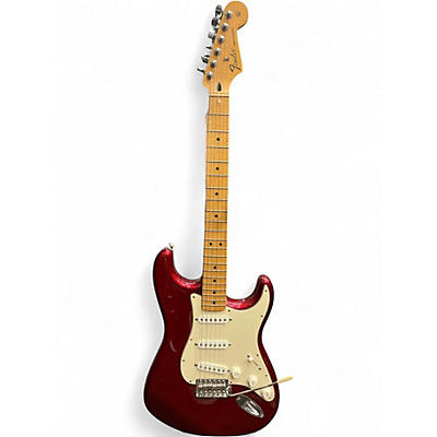 Used Fender Player Stratocaster Candy Apple Red Solid Body Electric Guitar