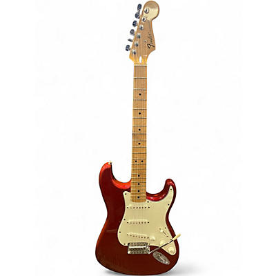 Used Fender Player Stratocaster Candy Apple Red Solid Body Electric Guitar
