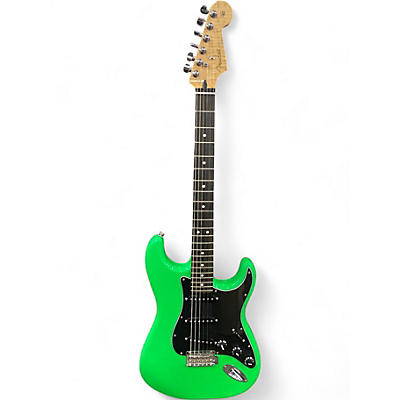 Used Fender Player Stratocaster Green Solid Body Electric Guitar