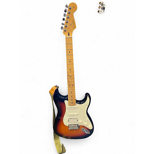 Used Fender Player Stratocaster HSS 3 Tone Sunburst Solid Body Electric Guitar 3 Tone Sunburst