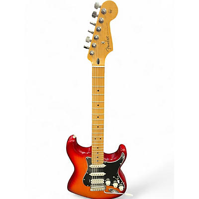Used Fender Player Stratocaster HSS Aged Cherry Burst Solid Body Electric Guitar