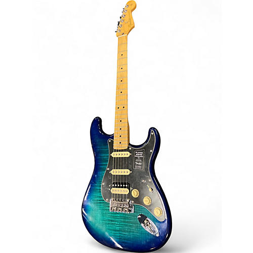 Used Fender Player Stratocaster HSS Blue Burst Solid Body Electric Guitar Blue Burst