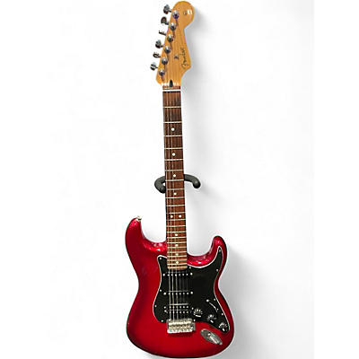 Used Fender Player Stratocaster HSS Candy Apple Red Metallic Solid Body Electric Guitar