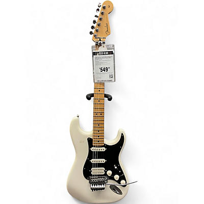 Used Fender Player Stratocaster HSS Floyd Rose Polar White Solid Body Electric Guitar