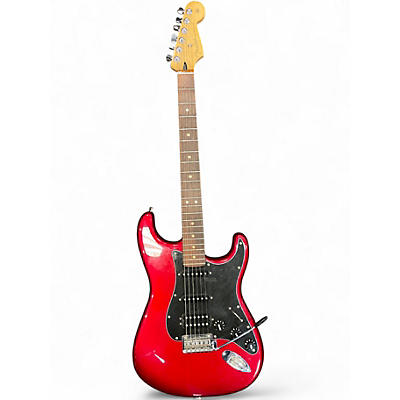Used Fender Player Stratocaster HSS Metallic Candy Red Burst Solid Body Electric Guitar