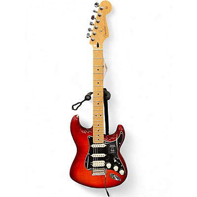 Used Fender Player Stratocaster HSS Plus Top AGED CHERRY BURST Solid Body Electric Guitar