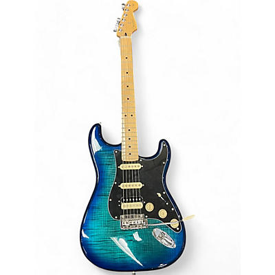 Fender Used Fender Player Stratocaster HSS Plus Top Blue Burst Solid Body Electric Guitar