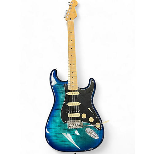 Fender Used Fender Player Stratocaster HSS Plus Top Blue Burst Solid Body Electric Guitar Blue Burst